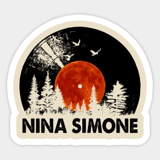 Nina Record Forest Music Gift Sticker